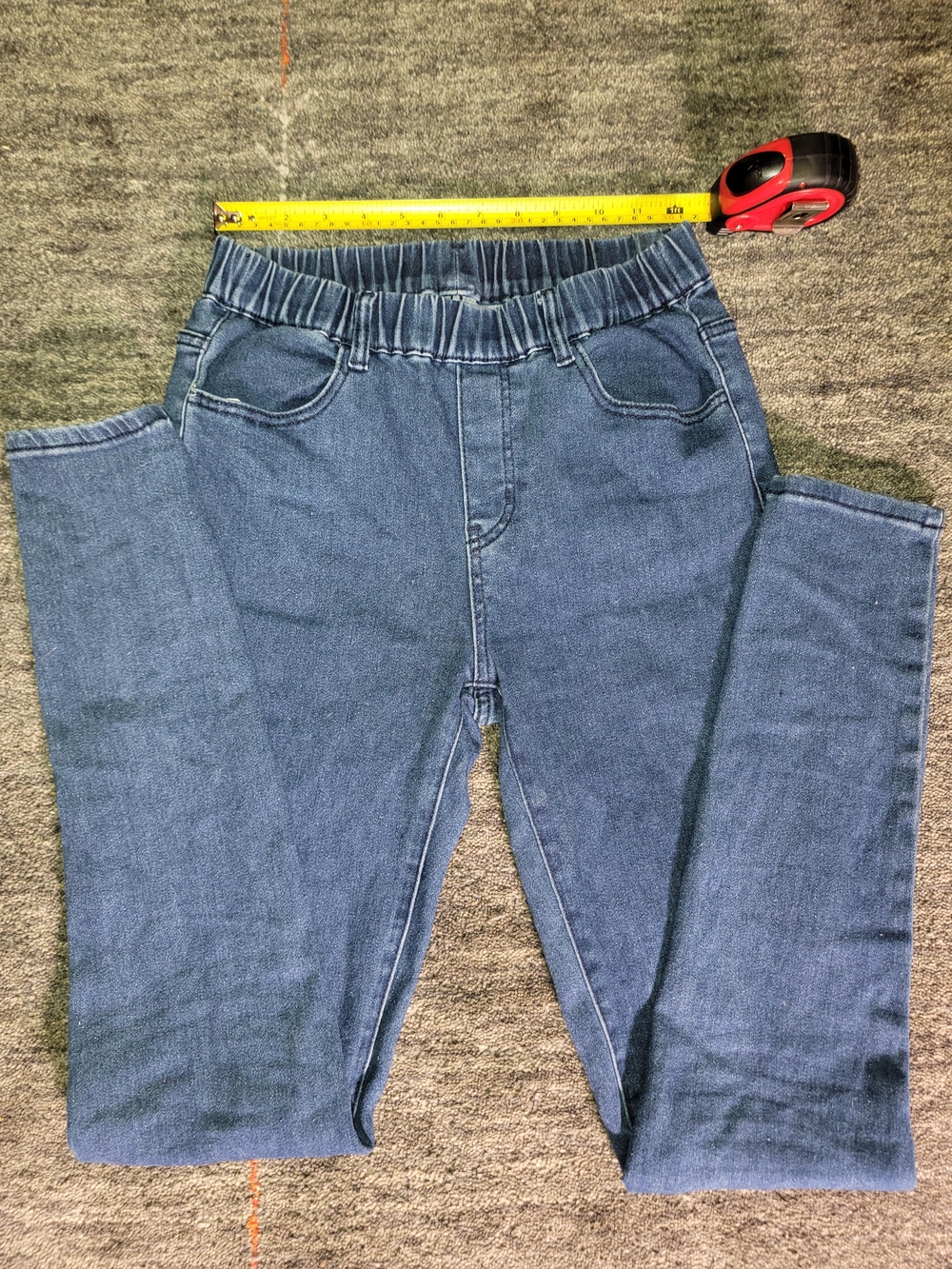Women's Slim Fit Pull On Denim Blue Jeans